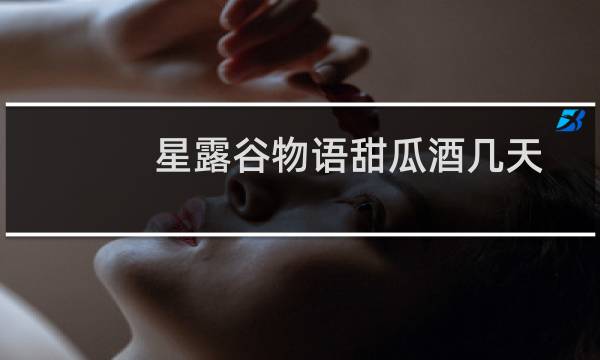 星露谷物语甜瓜酒几天