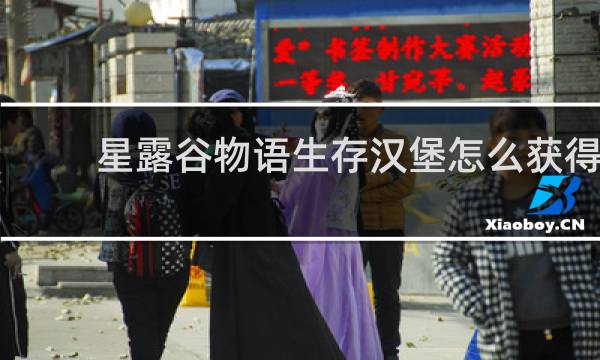 星露谷物语生存汉堡怎么获得