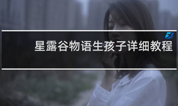 星露谷物语生孩子详细教程