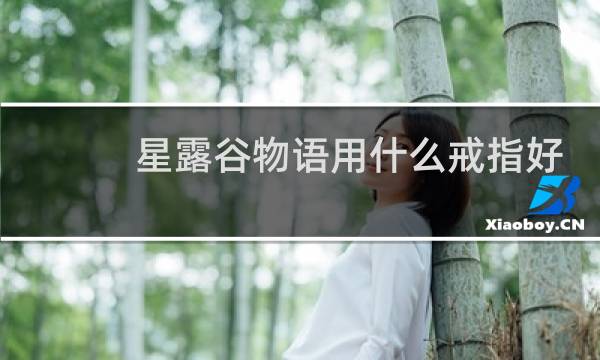 星露谷物语用什么戒指好