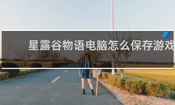 星露谷物语电脑怎么保存游戏