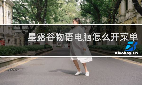 星露谷物语电脑怎么开菜单