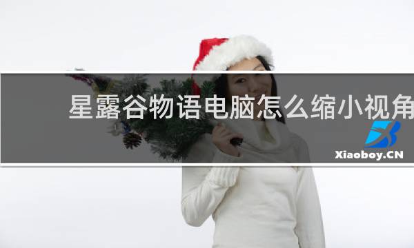 星露谷物语电脑怎么缩小视角