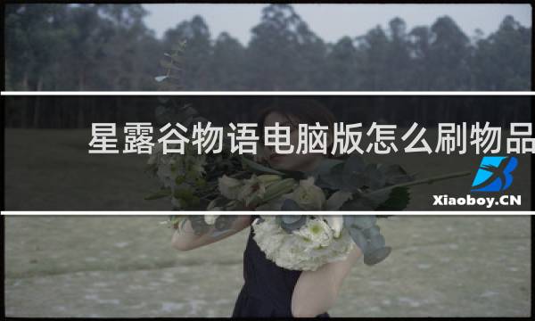 星露谷物语电脑版怎么刷物品