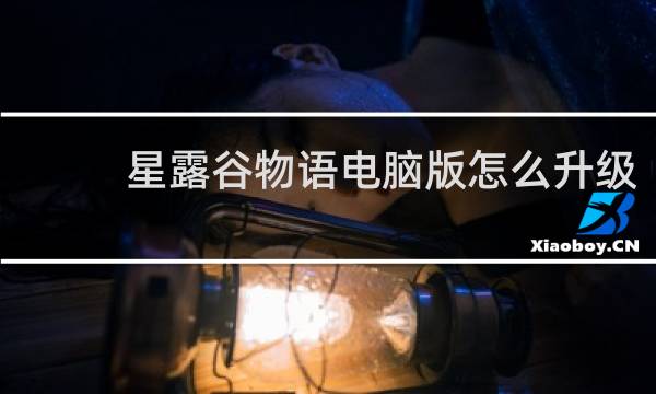星露谷物语电脑版怎么升级