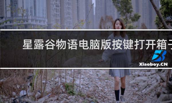 星露谷物语电脑版按键打开箱子
