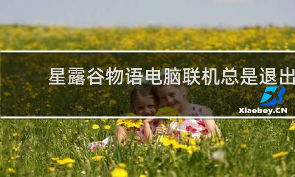 星露谷物语电脑联机总是退出