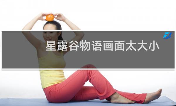 星露谷物语画面太大小