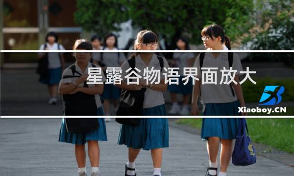 星露谷物语界面放大