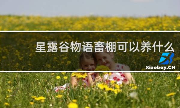 星露谷物语畜棚可以养什么