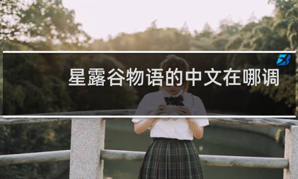 星露谷物语的中文在哪调