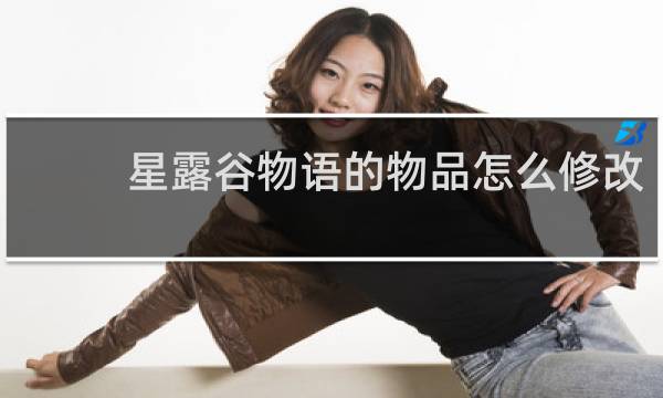 星露谷物语的物品怎么修改