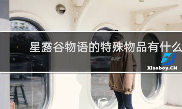 星露谷物语的特殊物品有什么