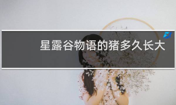 星露谷物语的猪多久长大