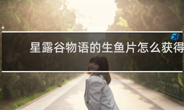星露谷物语的生鱼片怎么获得