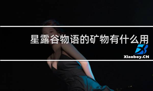 星露谷物语的矿物有什么用