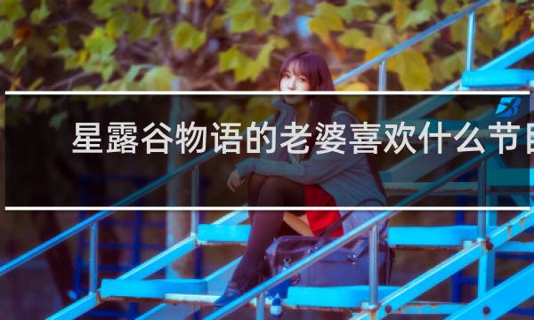 星露谷物语的老婆喜欢什么节目
