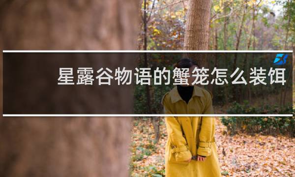 星露谷物语的蟹笼怎么装饵