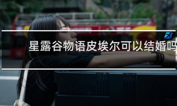 星露谷物语皮埃尔可以结婚吗