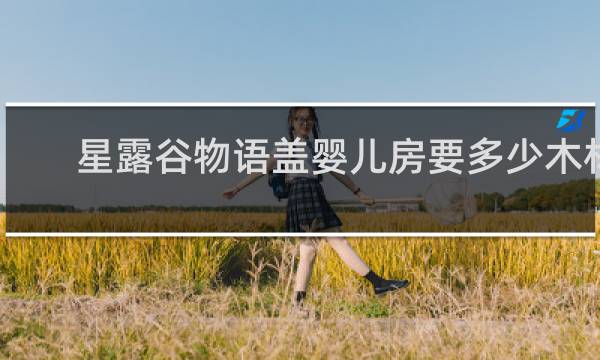 星露谷物语盖婴儿房要多少木材