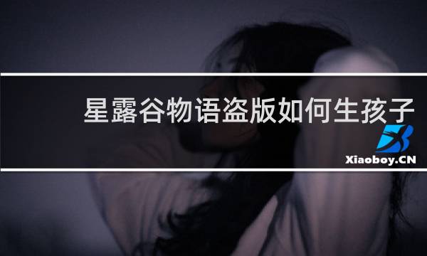 星露谷物语盗版如何生孩子