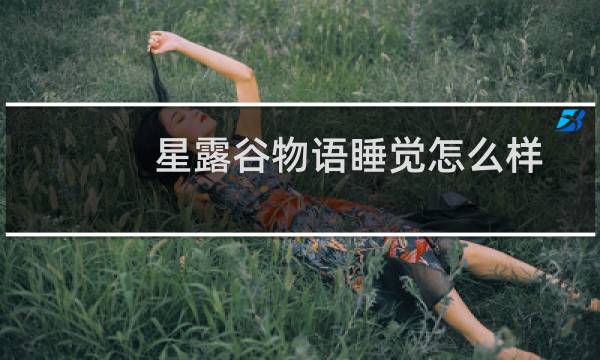 星露谷物语睡觉怎么样