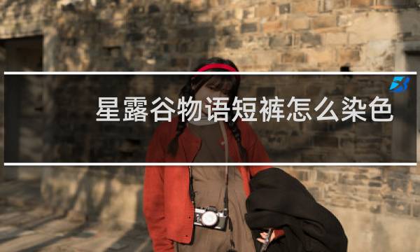 星露谷物语短裤怎么染色