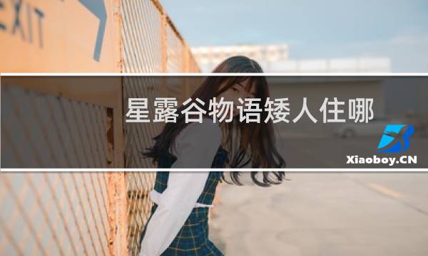 星露谷物语矮人住哪