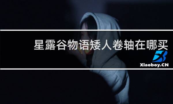 星露谷物语矮人卷轴在哪买