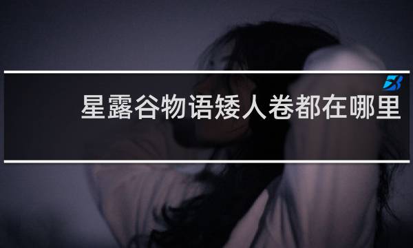 星露谷物语矮人卷都在哪里