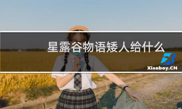 星露谷物语矮人给什么