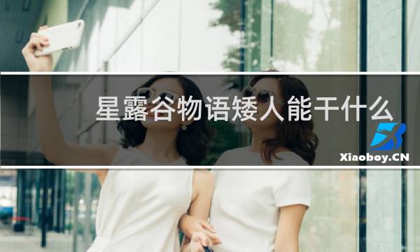 星露谷物语矮人能干什么