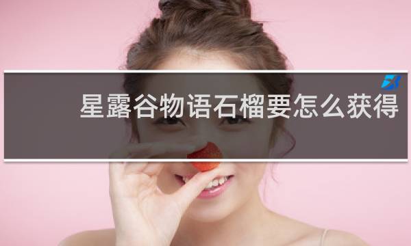 星露谷物语石榴要怎么获得