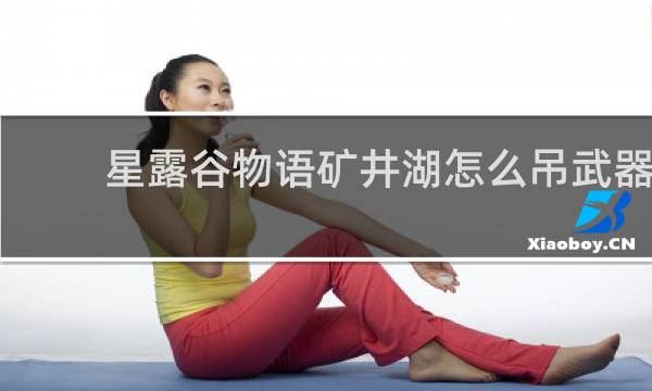 星露谷物语矿井湖怎么吊武器