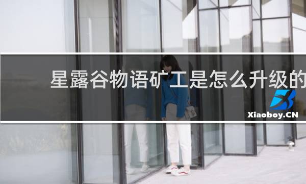 星露谷物语矿工是怎么升级的