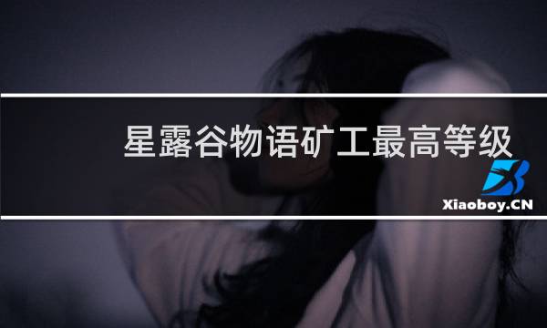 星露谷物语矿工最高等级