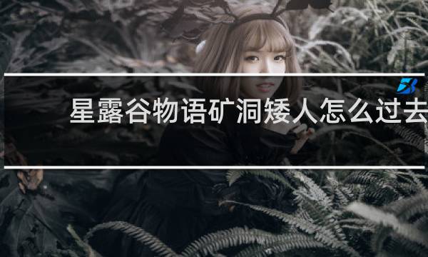 星露谷物语矿洞矮人怎么过去