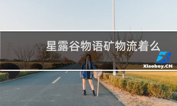 星露谷物语矿物流着么