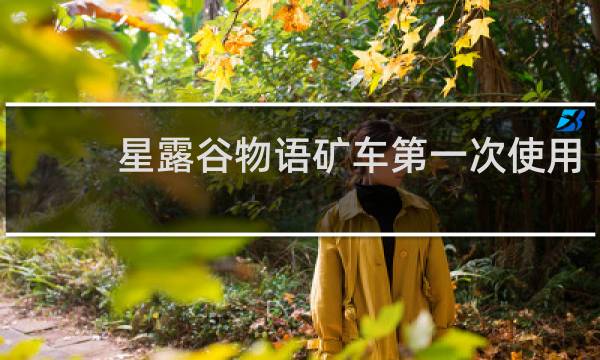 星露谷物语矿车第一次使用