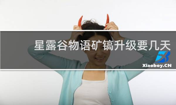 星露谷物语矿镐升级要几天
