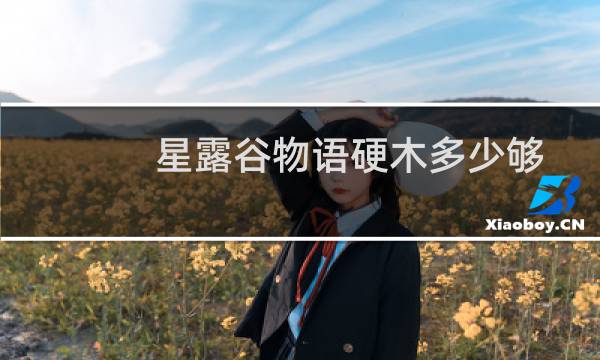 星露谷物语硬木多少够