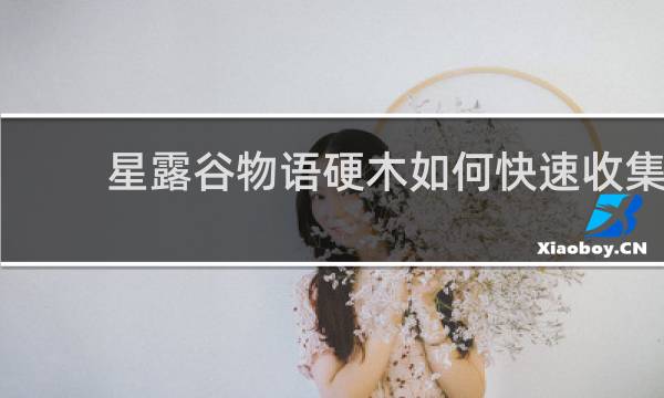 星露谷物语硬木如何快速收集