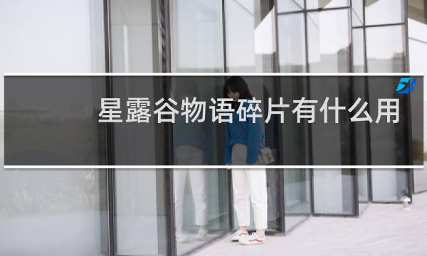 星露谷物语碎片有什么用