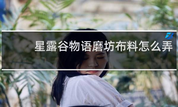 星露谷物语磨坊布料怎么弄