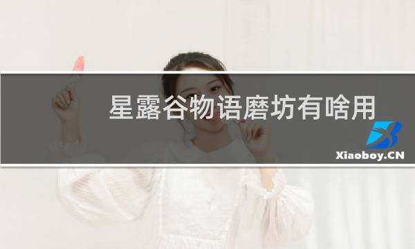 星露谷物语磨坊有啥用