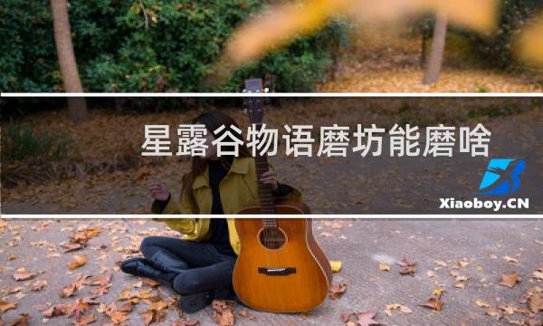 星露谷物语磨坊能磨啥