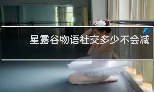 星露谷物语社交多少不会减