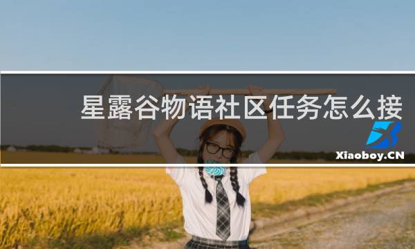 星露谷物语社区任务怎么接