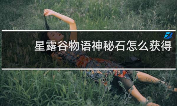 星露谷物语神秘石怎么获得