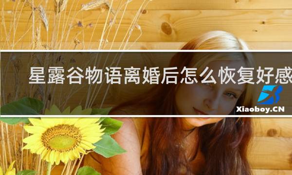 星露谷物语离婚后怎么恢复好感度